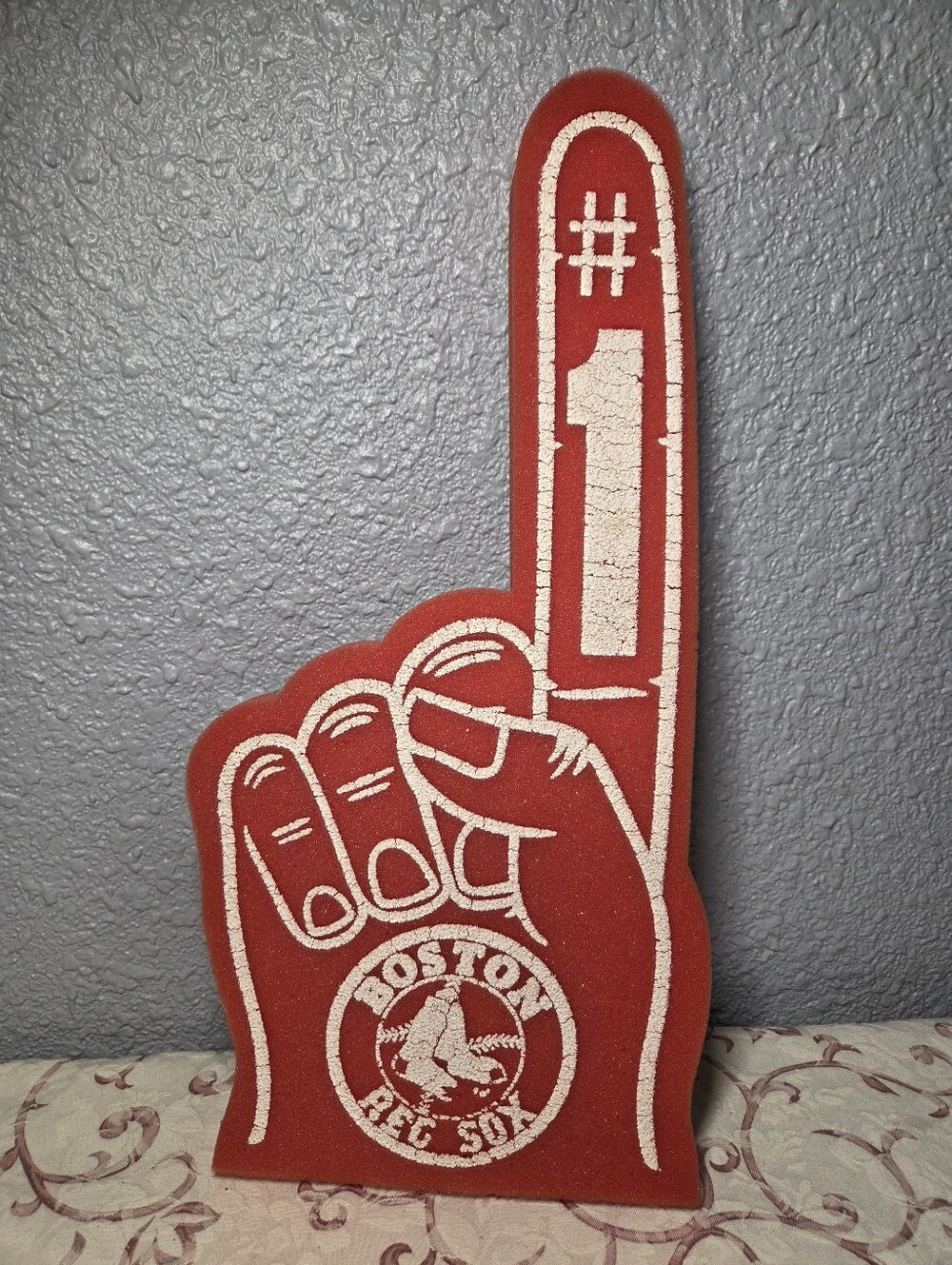 Vintage Rico Industries Boston Red Sox Red White Foam Finger #1 Fan Gameday